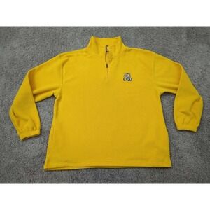 LSU Tigers Pullover‎ Sweatshirt Mens XL NCAA Red Oak Sportswear Yellow
